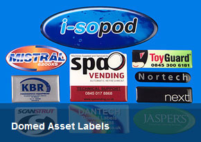 Domed Asset Labels
