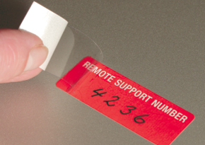 Self Seal Asset Labels Self Laminating Asset Label