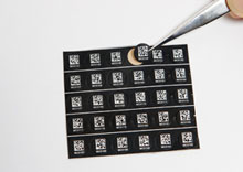 qr code and datamatrix labels