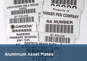 Aluminium Asset Plates