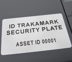 tablet ID security plate